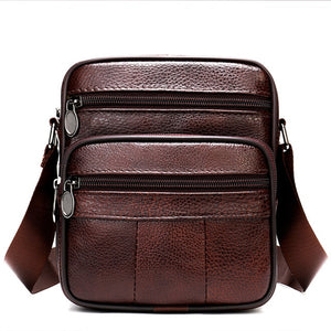 Male Leather Small Crossbody Bag