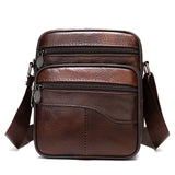 Male Leather Small Crossbody Bag