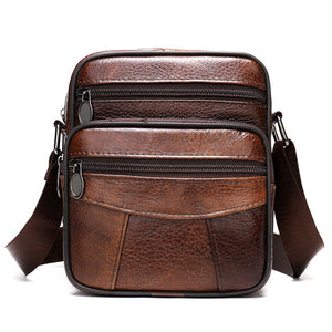 Male Leather Small Crossbody Bag