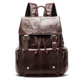 Multifunction Leather Men Backpack